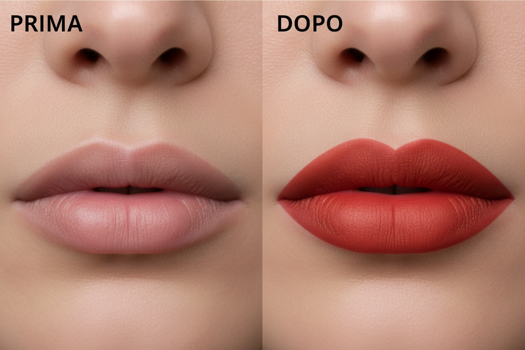 Prima e Dopo Labbra TERTIO